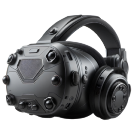 a pair of headphones on a white background