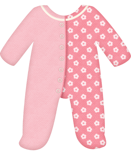 a pink footed footie with white flowers on it