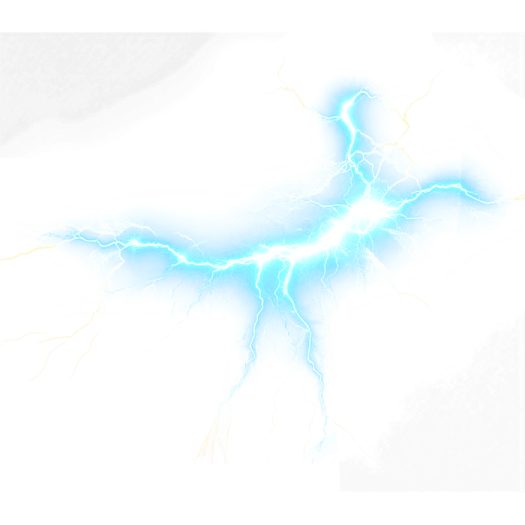 a lightning bolt in the sky