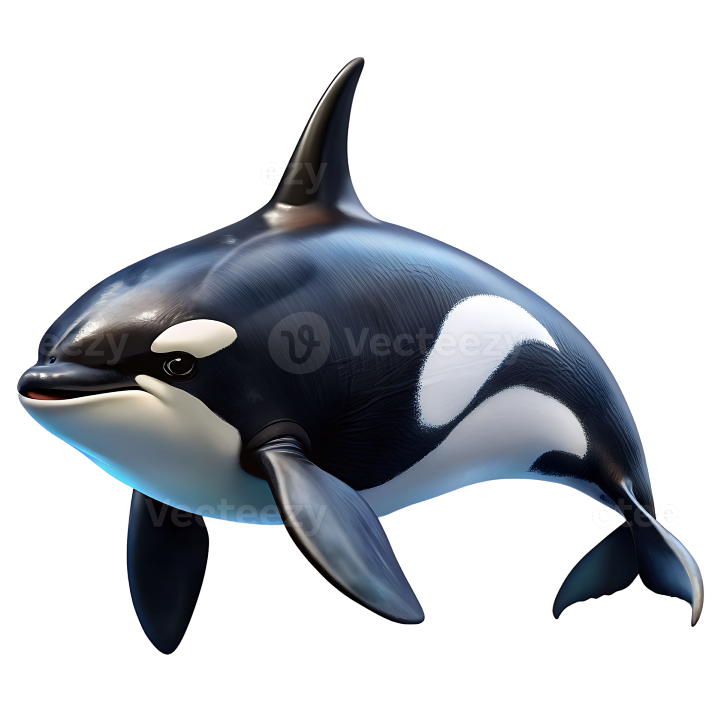 an orca killer whale with its mouth open