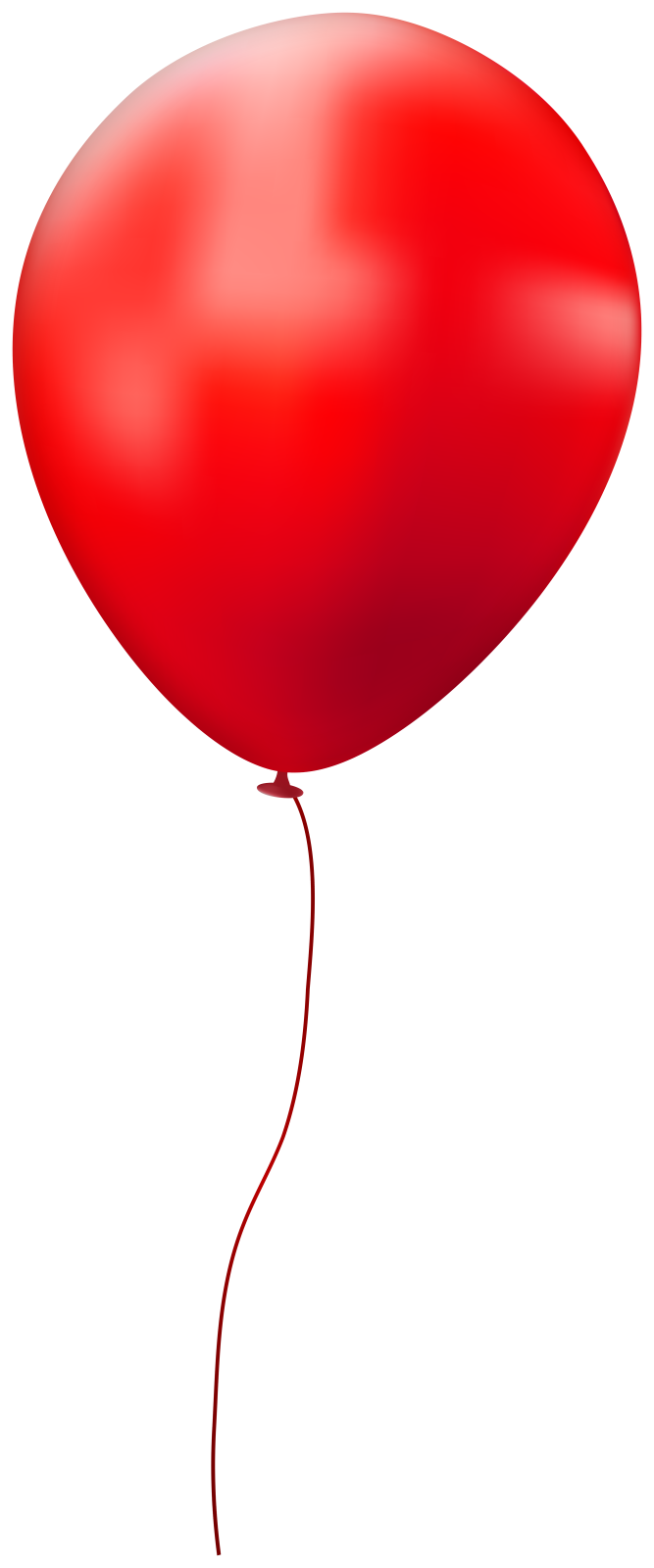 a red balloon on a white background