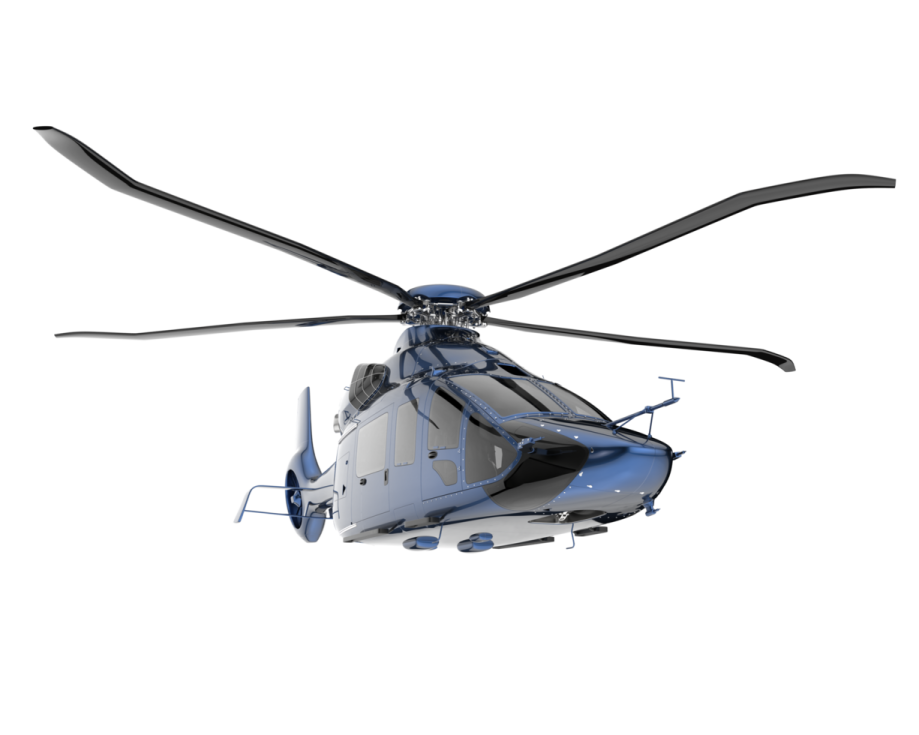 a helicopter on a white background