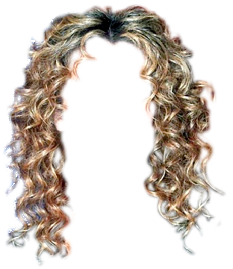 an image of a woman with long curly hair