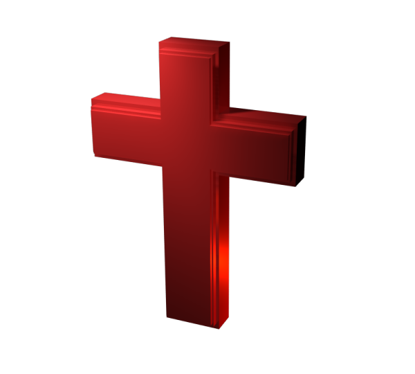a red cross on a white background