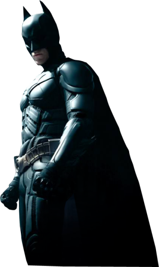 a man in a batman costume holding a gun