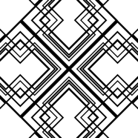a black and white geometric pattern