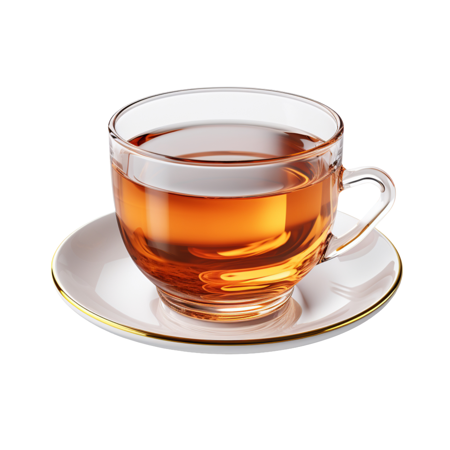 a cup of tea on a saucer
