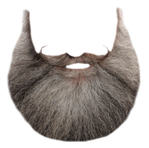 a close up of a man's beard