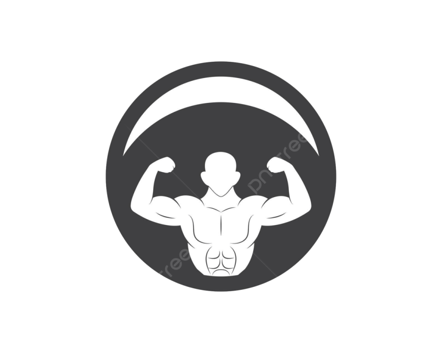 a black and white image of a man's torso in a circle