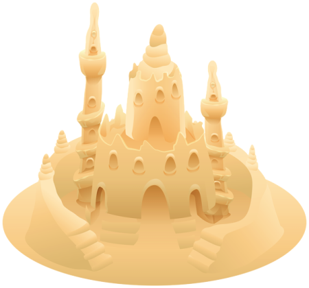 a sand castle