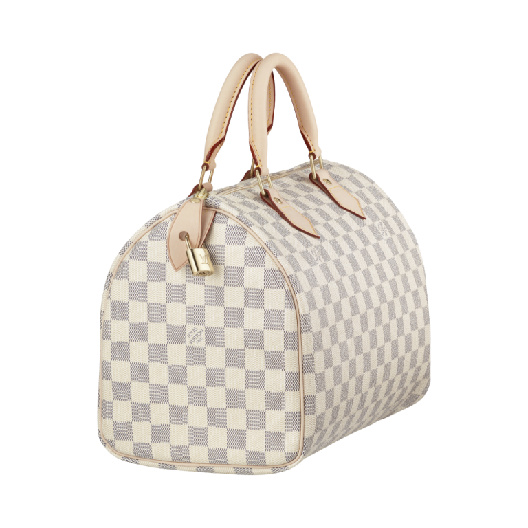 louis vu handbag in damier canvas