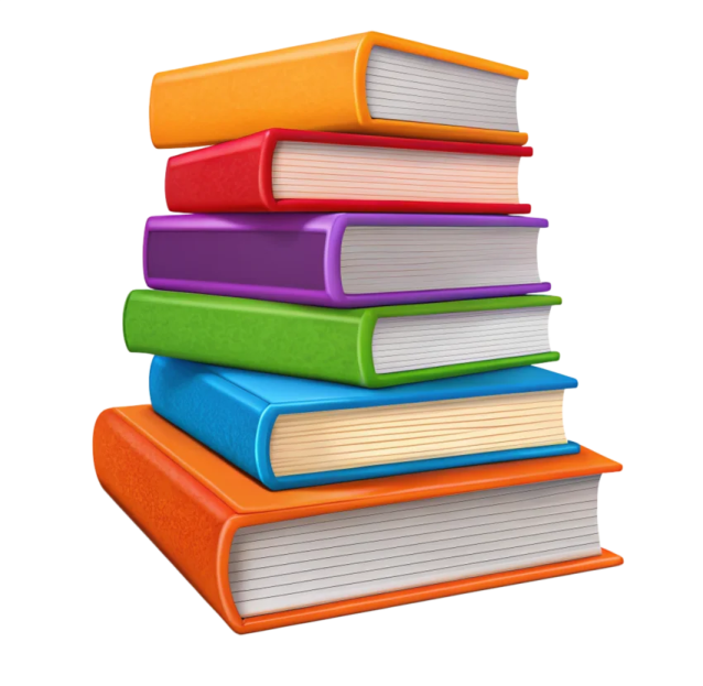 a stack of books