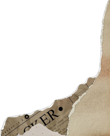 an old torn piece of paper with the word