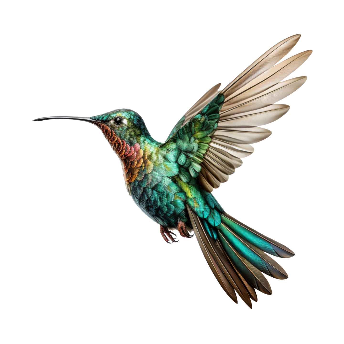 a bird that is flying in the air