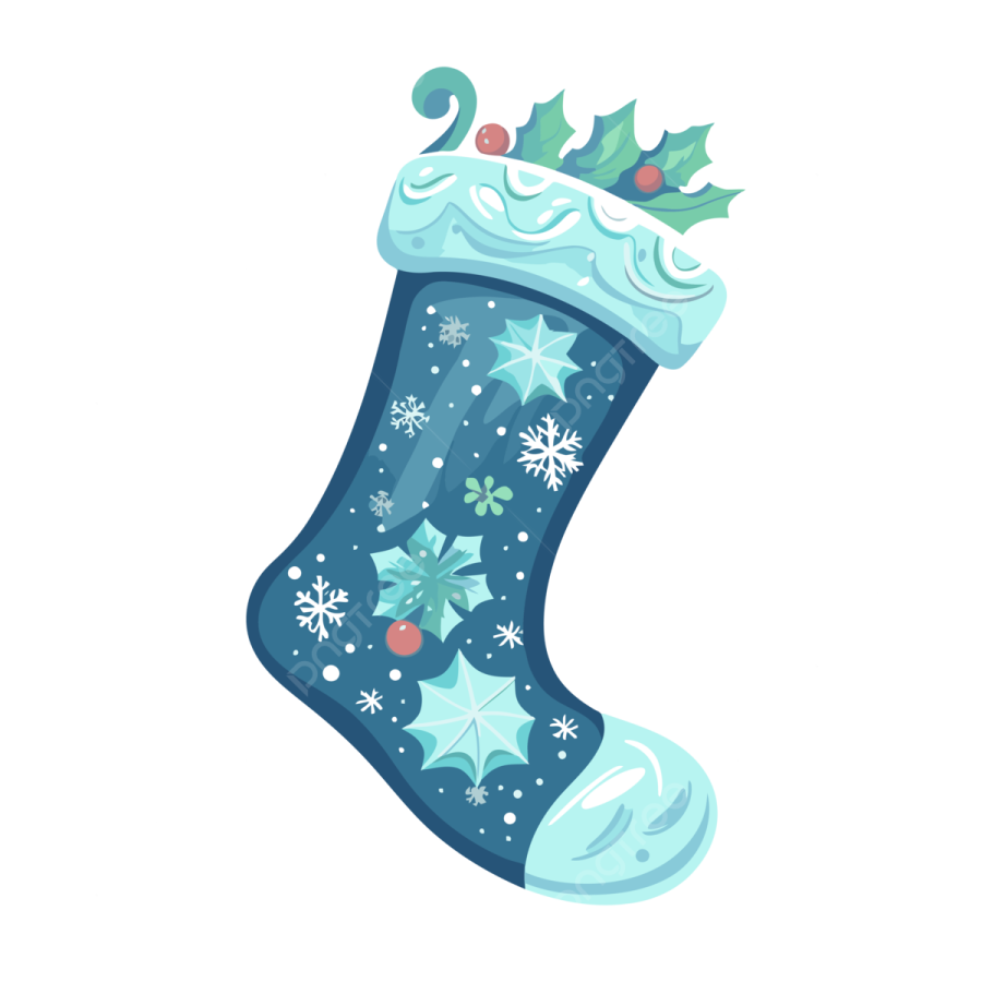 an illustration of a christmas stocking
