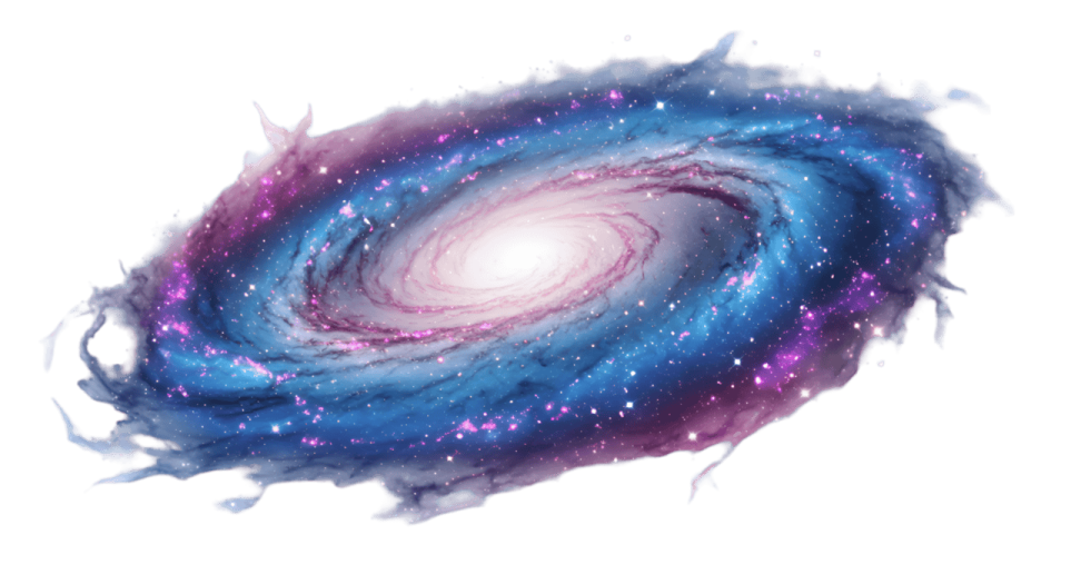 a painting of a spiral galaxy