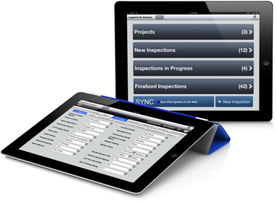 an ipad and tablet with the app on it