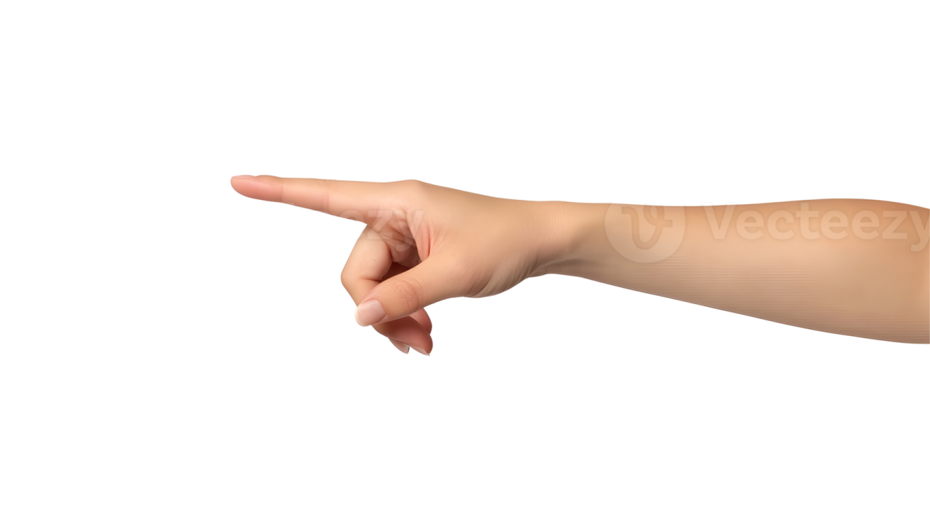 a person's hand pointing at something