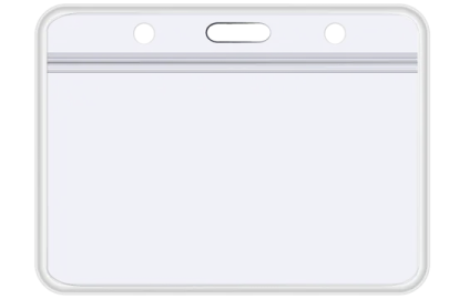 a blank card holder with a white background