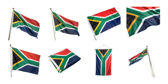 a set of flags with different colors and designs