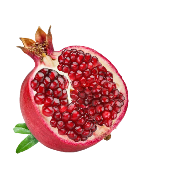 a pome on a white background