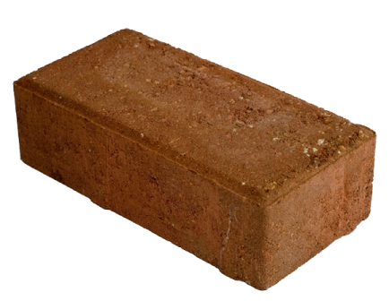 a brick on a white background