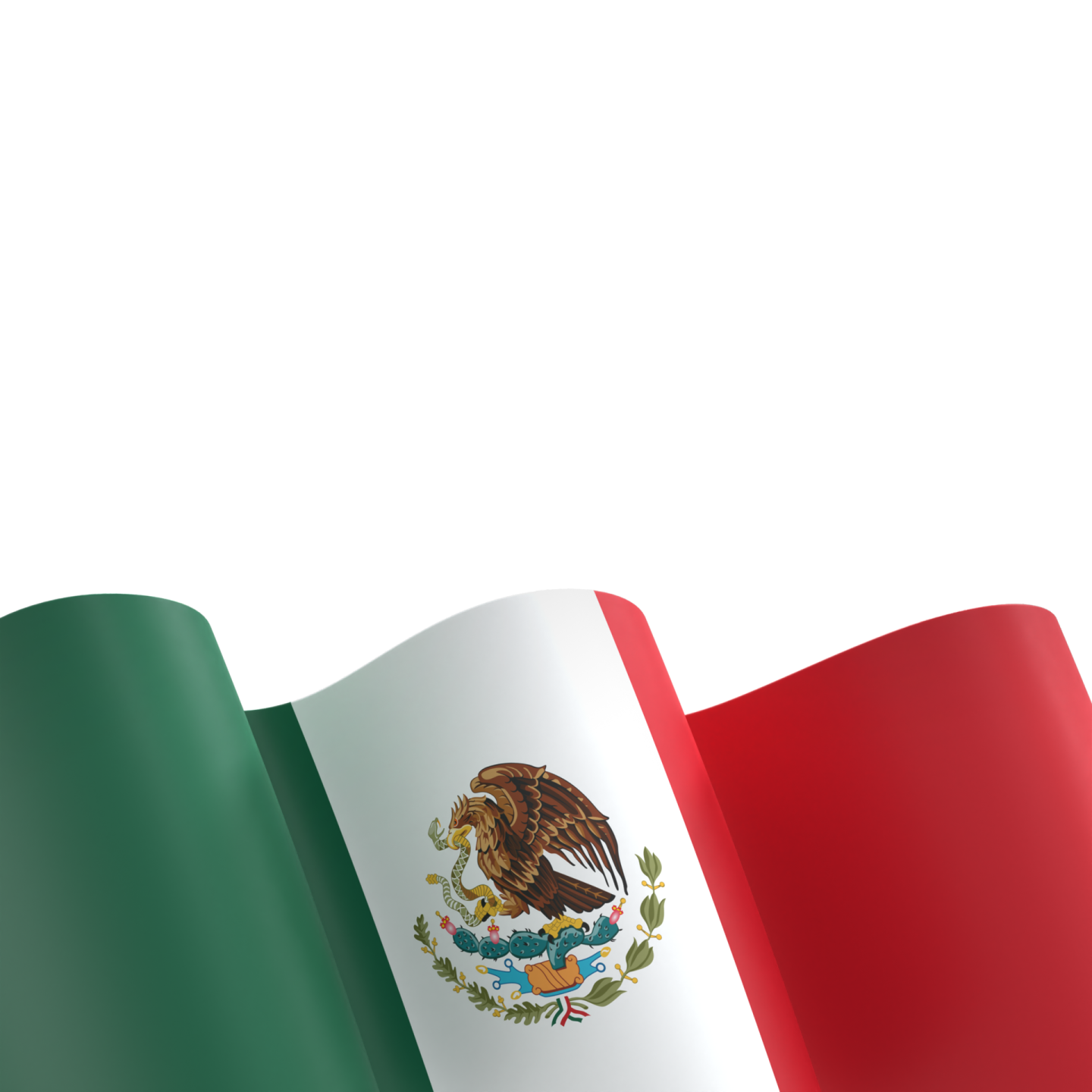 the flag of mexico on a white background