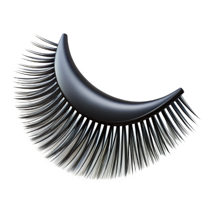 a close up view of the lashes on a white background