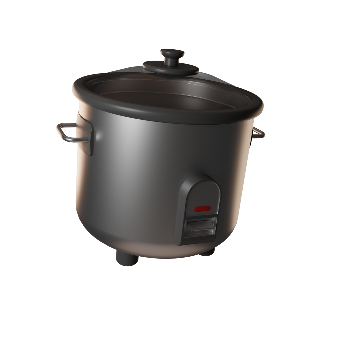 an electric rice cooker with a lid