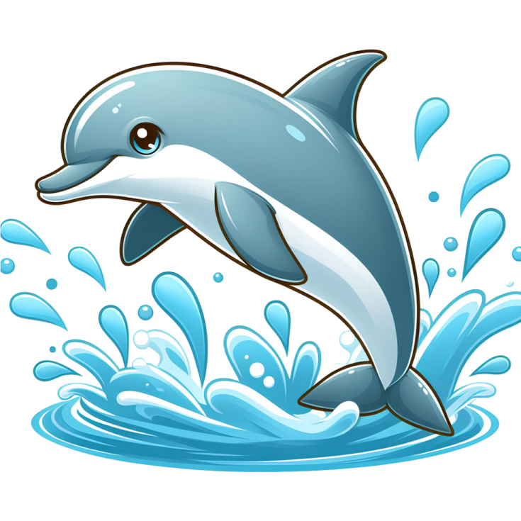 a dolphin jumping out of the water