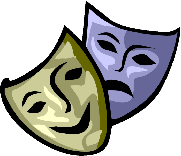 a pair of masks on a white background