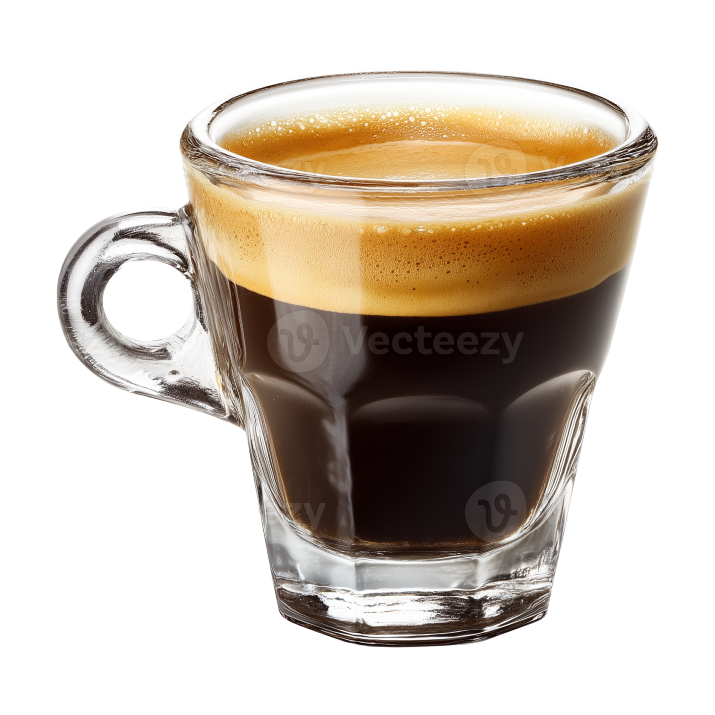a cup of coffee on a white background