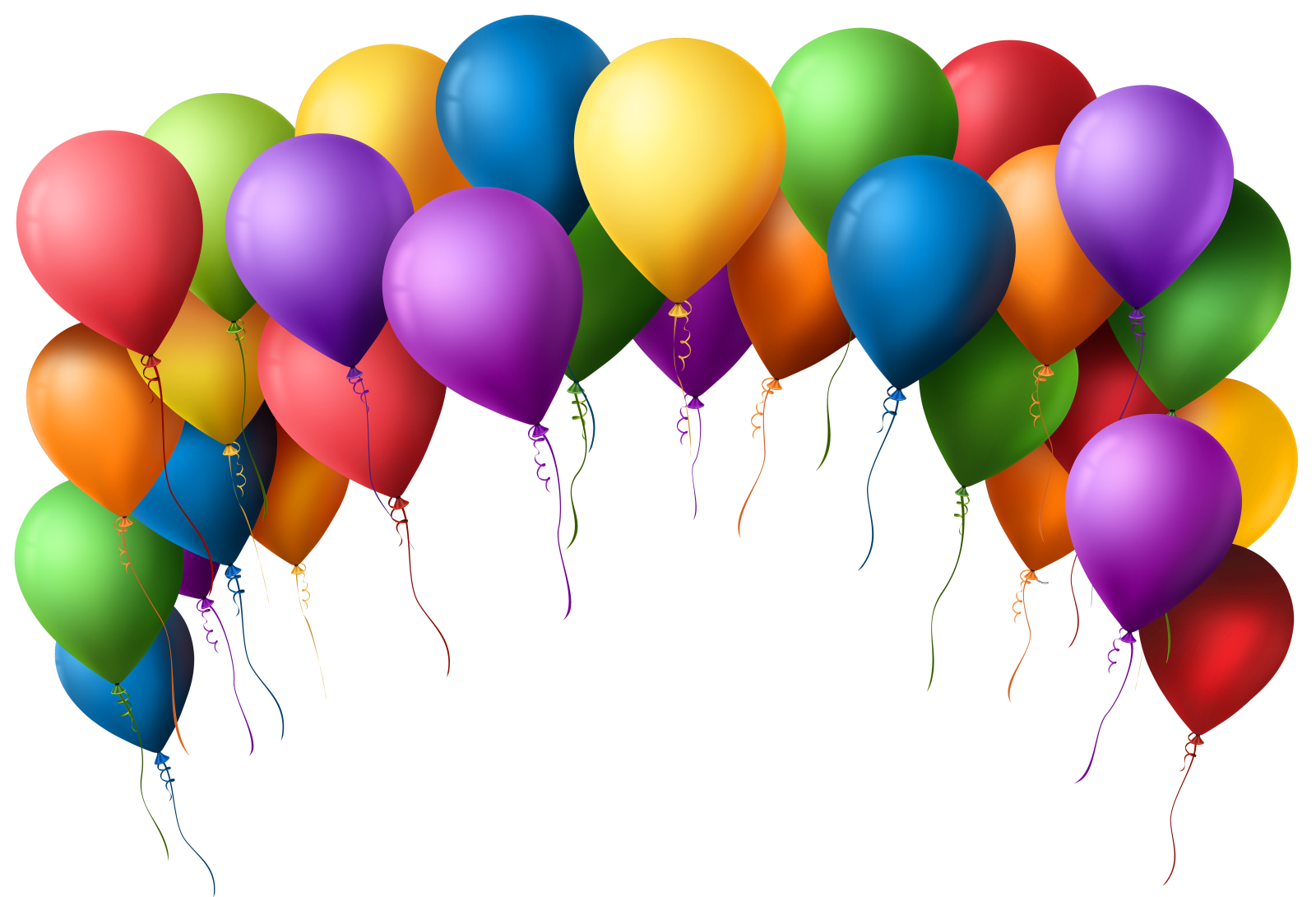 a bunch of balloons