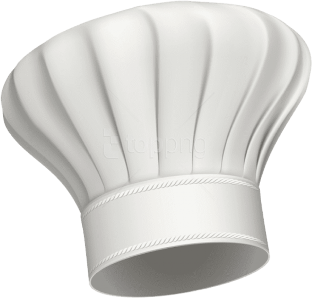 a chef hat on a white background