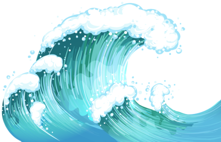 a big wave in the ocean