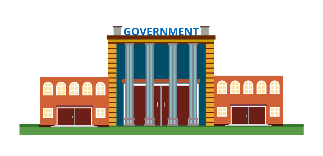 a building with the word government written on it