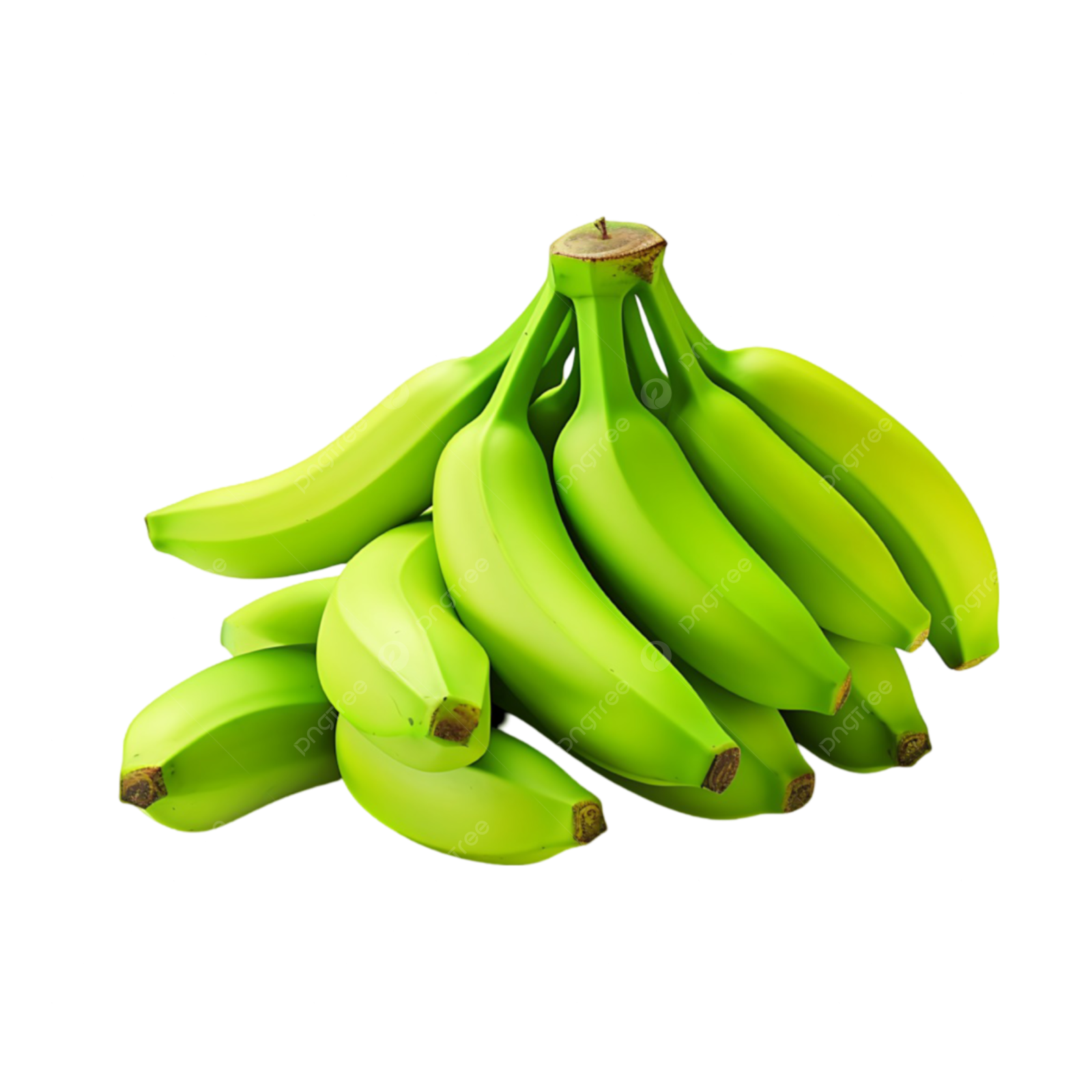 a bunch of bananas on a white background