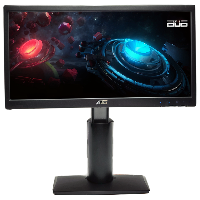 the asus gaming monitor on a white background