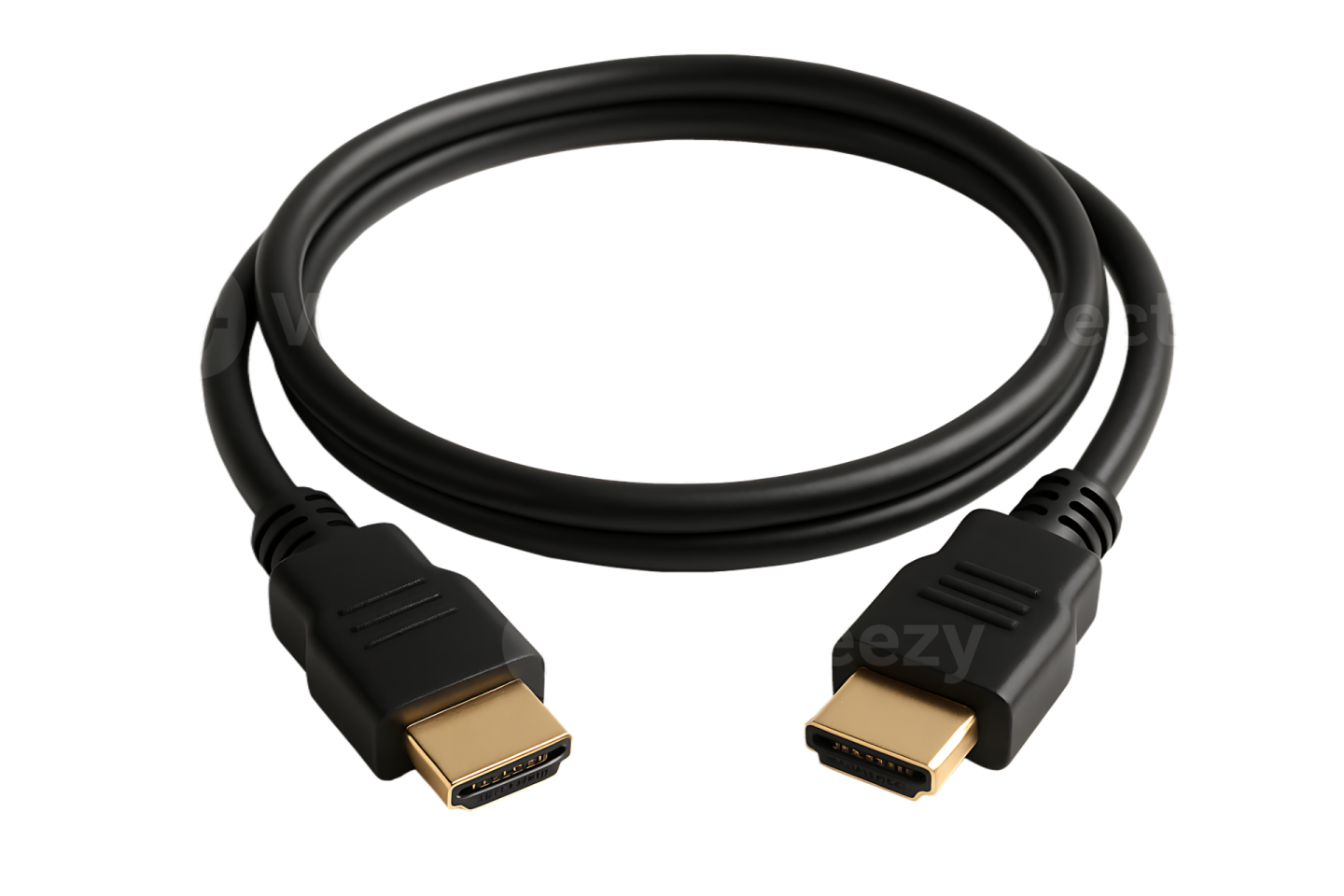 a usb cable with a gold plated connector