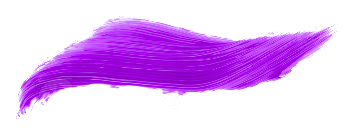 a purple brush stroke on a white background