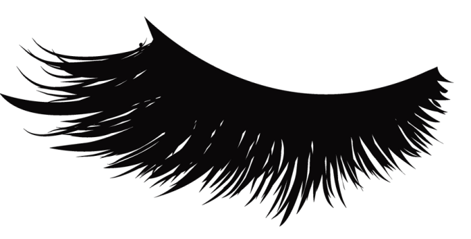 a black and white image of eyelashes