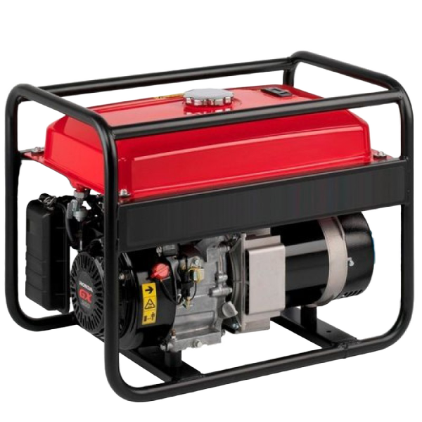 a small gasoline generator on a white background