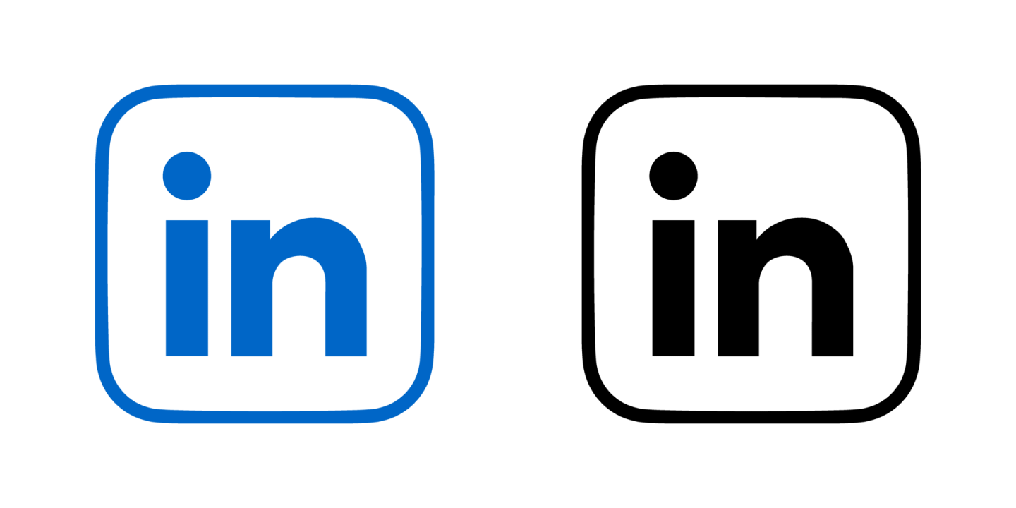 a set of social icons