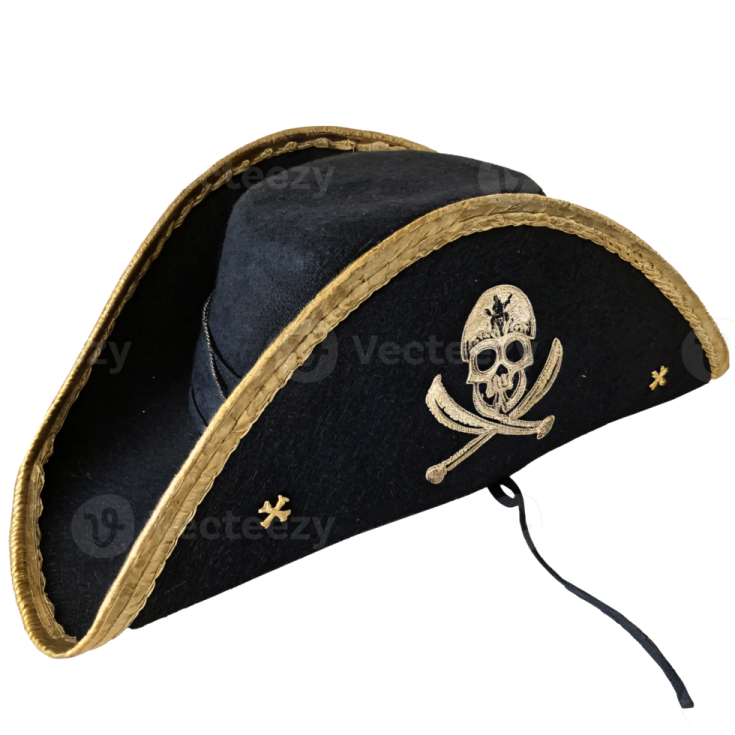 a pirate hat on a white background