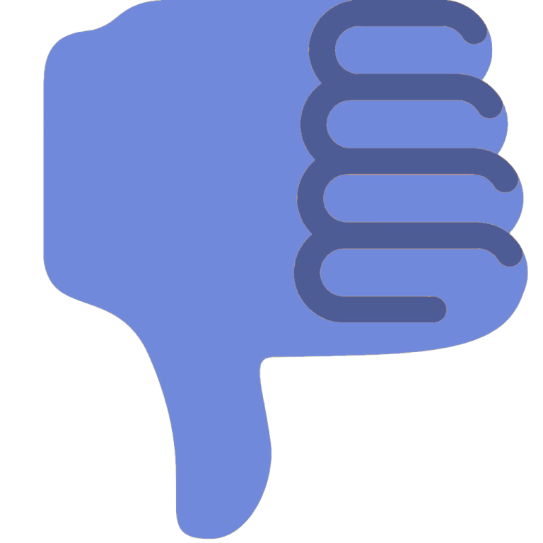 a thumbs hand with the thumb down