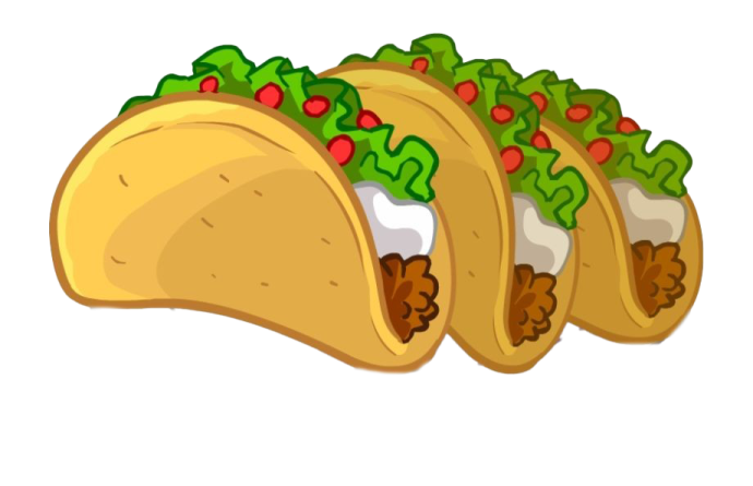 three tacos filled with lete