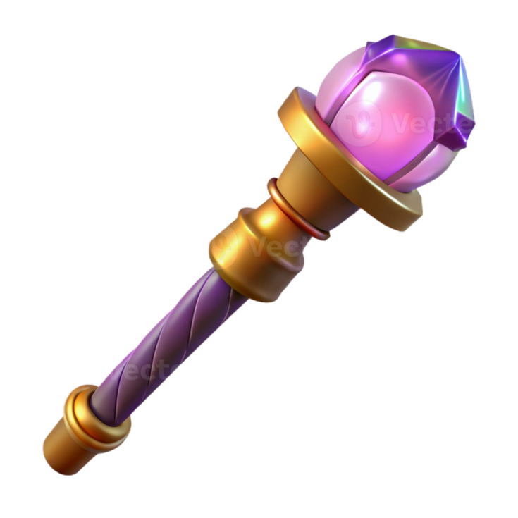 an image of a purple and gold sword