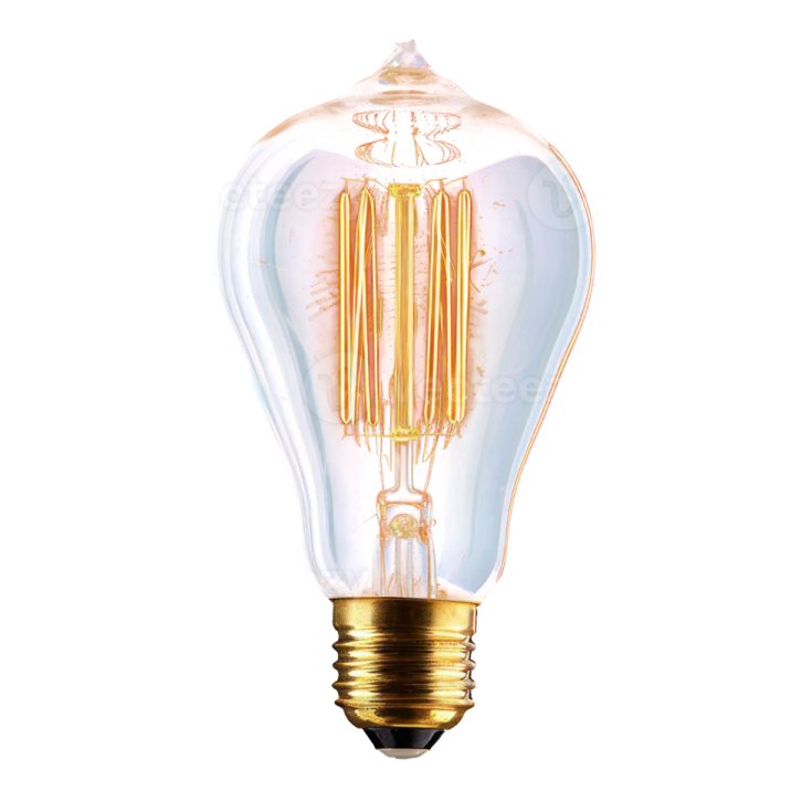a light bulb on a white background