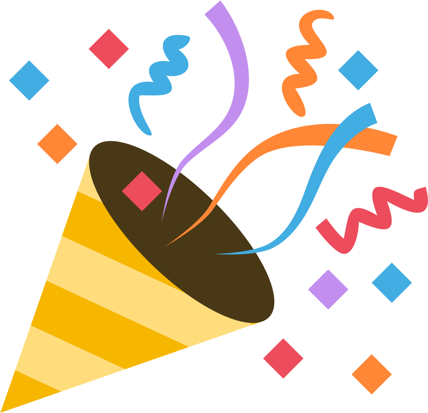an image of a party hat with streamers
