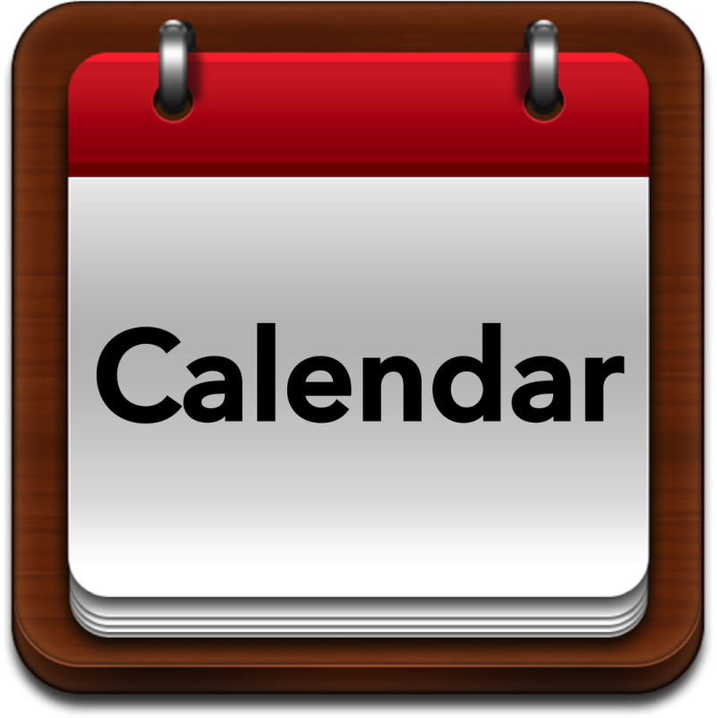 a calendar with the word calendar on it